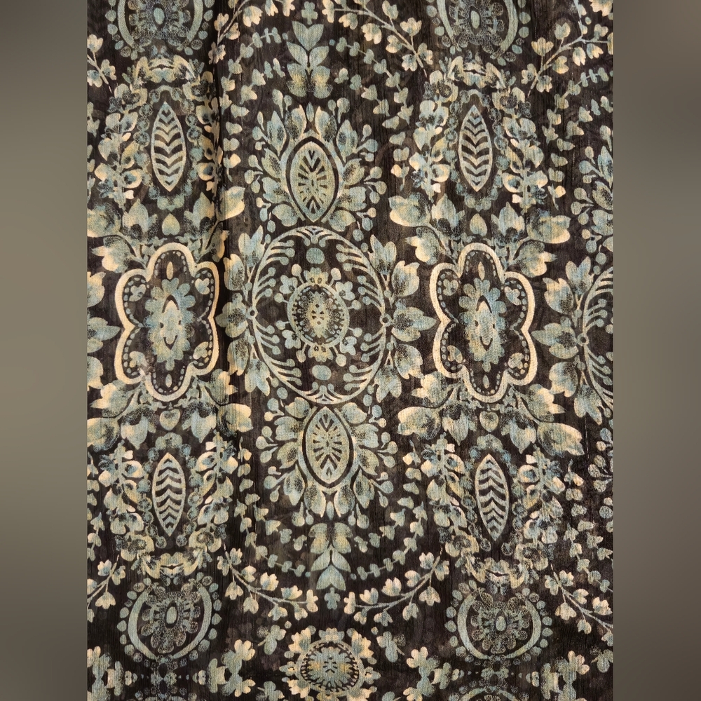 Cato Green And Black Paisley Patterned Blouse - Picture 3 of 9
